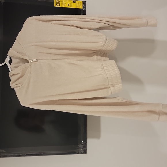 Towel material zip up hoodie - Picture 1 of 2